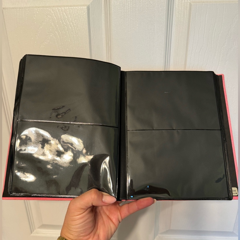Pink Suede Rhinestone Photo Album - Picture 2 of 4